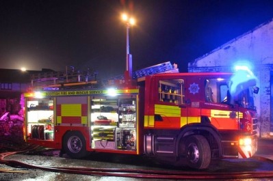 20 firefighters attended the explosion at Premier Foods' bakery in Glasgow on Monday 