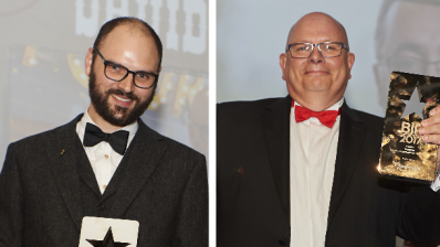 Members of the baking industry were recognised at this year's Baking Industry Awards. Pictured: David Wright (left) and Richard Cox