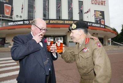 Real ale: Not just for old soldiers Winston Churchill and Bernard Montgomery