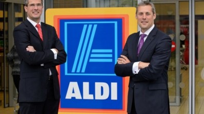 Aldi bosses Roman Heini (left) and Matthew Barnes want shoppers to do their entire weekly shop at their discount stores