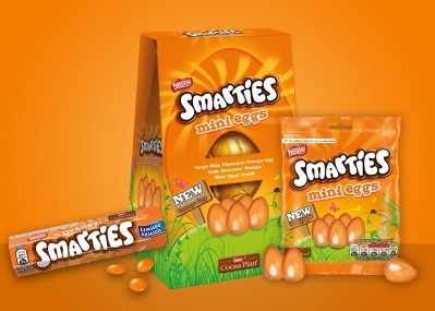 Packs of orange Smarties are to hit store shelves this Easter