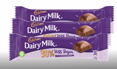 The 30% reduced-sugar Cadbury Dairy Milk will appear in 2019