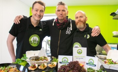 Dale Vince (centre): ‘Our products are simple – just great food made from vegetables for kids’