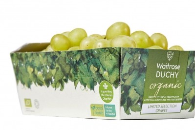 The board punnets used for Duchy Organic grapes can be used across a range of fruits