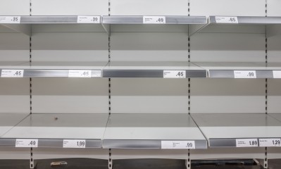 Coronavirus panic buying led to empty shelves in supermarkets