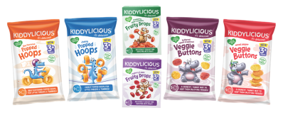 Kiddlylicious's health snacks for children aged three and up