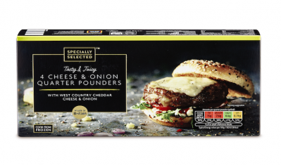 Aldi scooped Retail Product of the Year category for its Specially Selected 4 Cheese & Onion Quarter Pounders