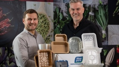 Tom Arkwright, senior packaging technologist, and Matt Harris, head of packaging. Credit: Moy Park