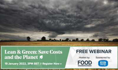 Registar for the Food Manufacture webinar, Lean & Green: Save Costs and the Planet now