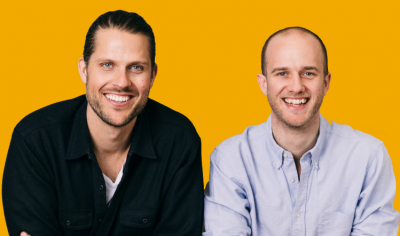 Moju has secured £2.5m in investment in a funding round from Danon's investment arm. (L-R) Cofounders Paul Chifflet and Charlie Leet-Cook