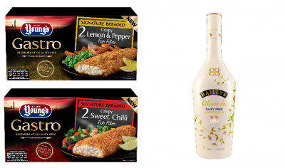 Young's Seafood and Diageo launched new products in the past week