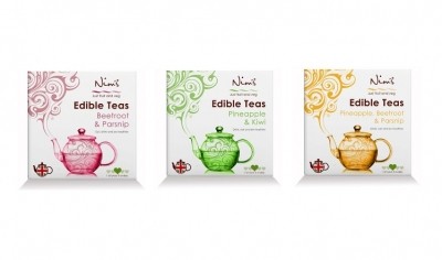 Nim's Fruit Crisps has launched a range of edible teas