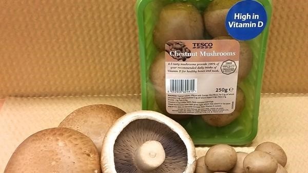 Vitamin D enriched mushrooms are being launched by Tesco 