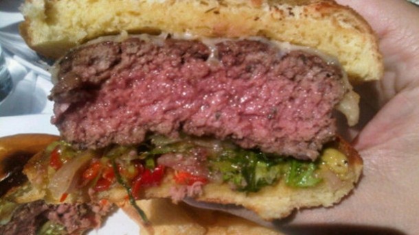 A row has erupted about the safety of eating rare burgers