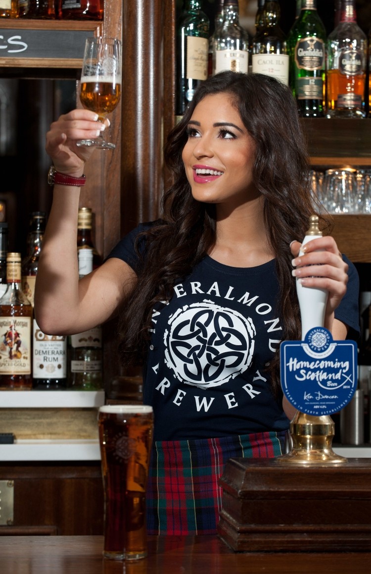The Inveralmond brewery recently launched its Homecoming Scotland beer, promoted by Miss Scotland, Jamey Bowers