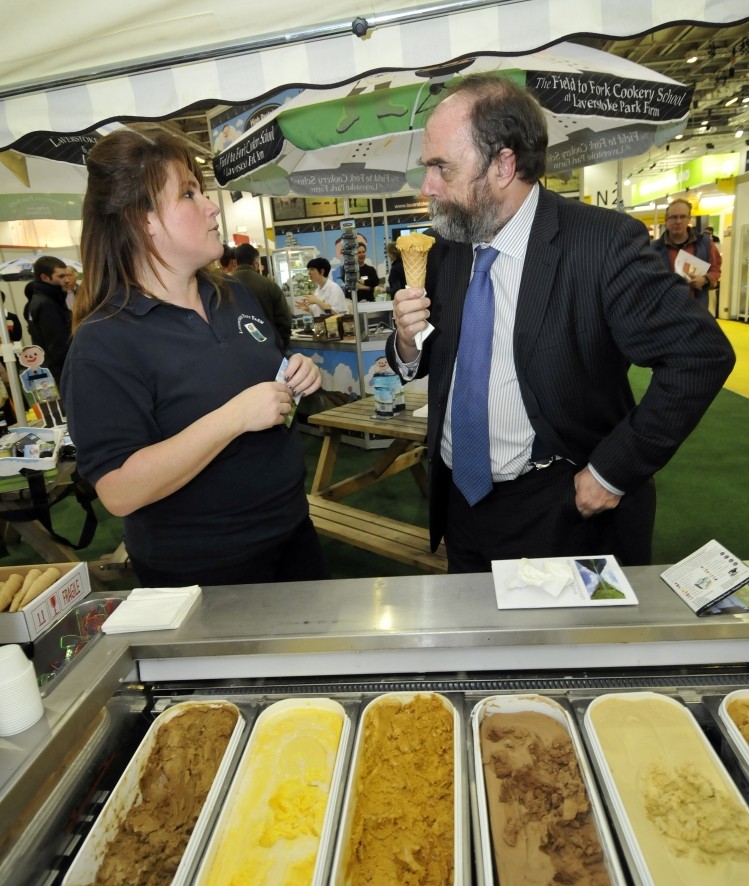 Scoop of the show: food minister David Heath said at IFE food and drink firms were having an “enormous impact” on Britain’s economic recovery 