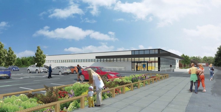 Mock up of the new Aldi Norris Green food store in Liverpool