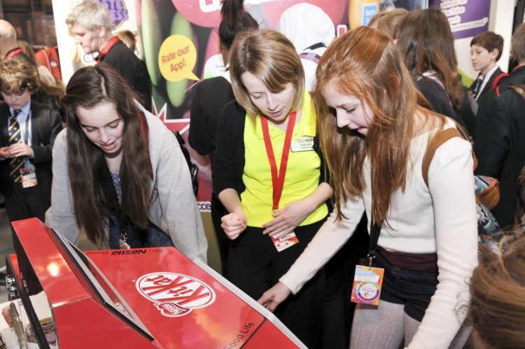 Nestlé were among the food and drink businesses heping young people to consider careers in the sector 