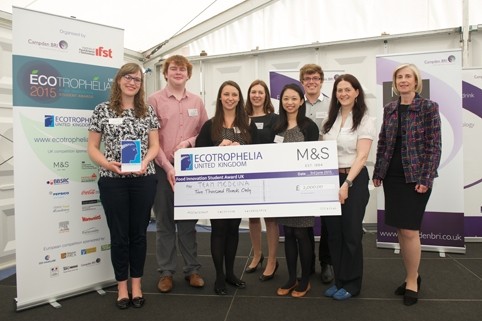 Last year’s winners of the Ecotrophelia UK competitition were a team of PepsiCo placement students for their Medeina Bites
