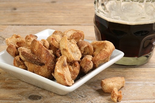 G Simmons was originally a butcher's, but decided to specialise in making pork scratchings
