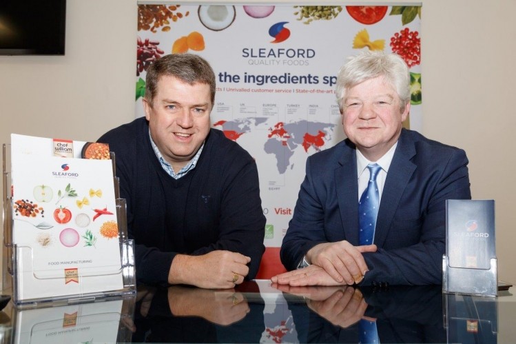 Sleaford Quality Foods MD James Arnold (left) with Martin Walsh from Sills & Betteridge Solicitors