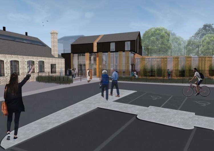 An artist's impression of the new Penderyn Distillery site