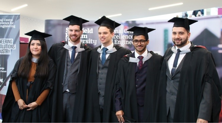 The first crop of students graduated from Sheffield University's food engineering course