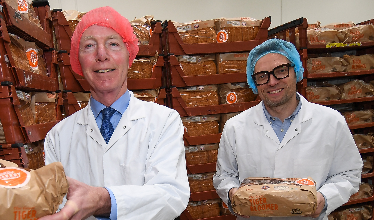 Geary's has invested £15m in a new bakery facility. Stephen Castleman (left) with Jason Geary