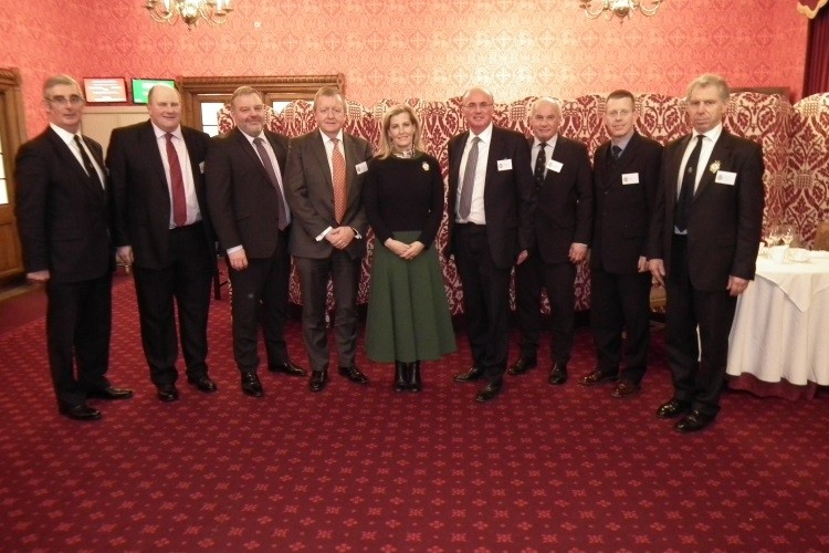 HRH The Countess of Wessex pictured (centre) at the Smithfield Forum, House of Lords on 29 January, alongside representatives of the British beef and lamb industry