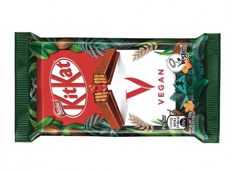 Nestlé's entire KitKat range, including KitKat V, is made from 100% sustainable cocoa