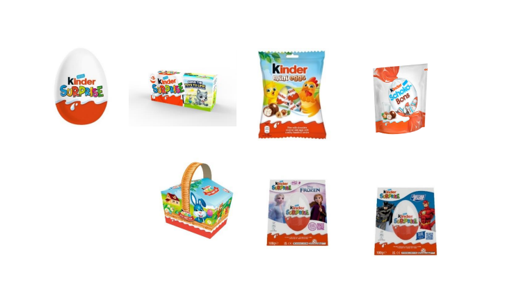 Kinder products are still popping up on store shelves, despite Ferrero's vountary recall 