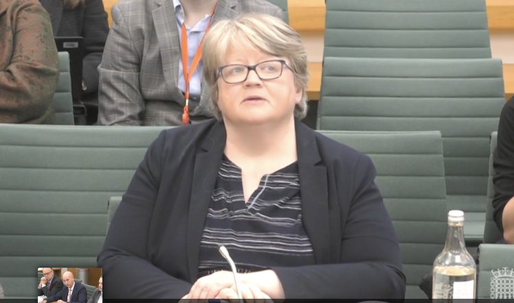 Dr Thérèse Coffey, Secretary of State, Department for Environment, Food and Rural Affairs spoke to MPs