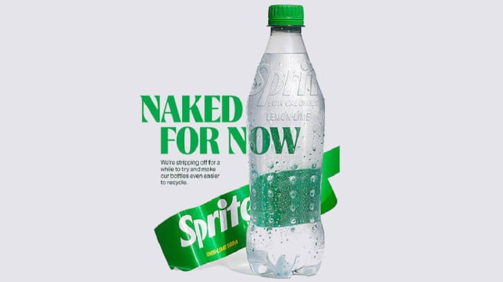 Labels on 500ml Sprite and Sprite Zero bottles will be replaced with an embossed logo on the front of the pack and laser-engraved product information on the back in new trial