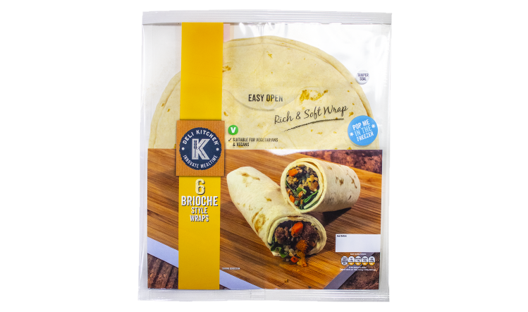 Deli Style's Brioche Style Wraps will only be available in Tesco stores 