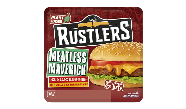 Rustlers is to launch a plant-based burger into its range of chilled ready meals 