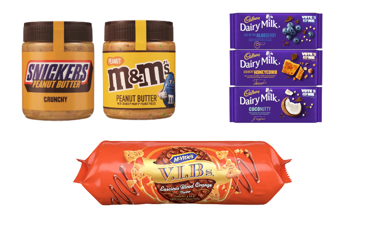 New product launches from Mars, McVitie's and Mondelēz
