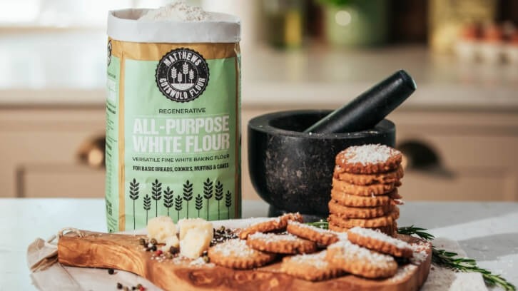 Matthews Cotwolds' new all purpose regenerative white flour