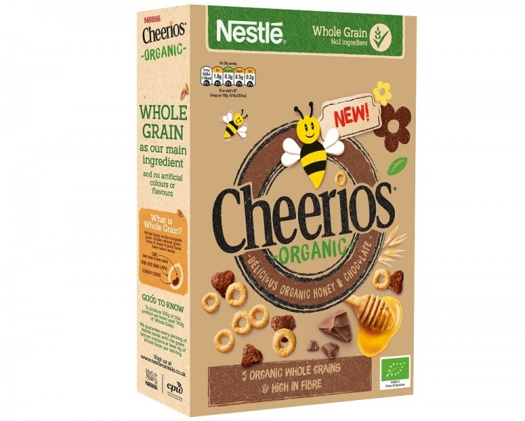 Organic Cheerios has been certified by Ecocert