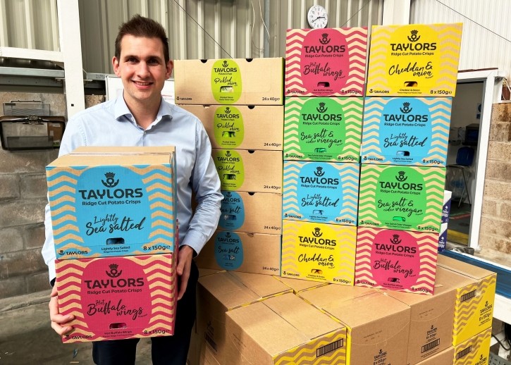 Mackie's Crisps is now known as Taylors Snacks. Pictured: Managing director James Taylor
