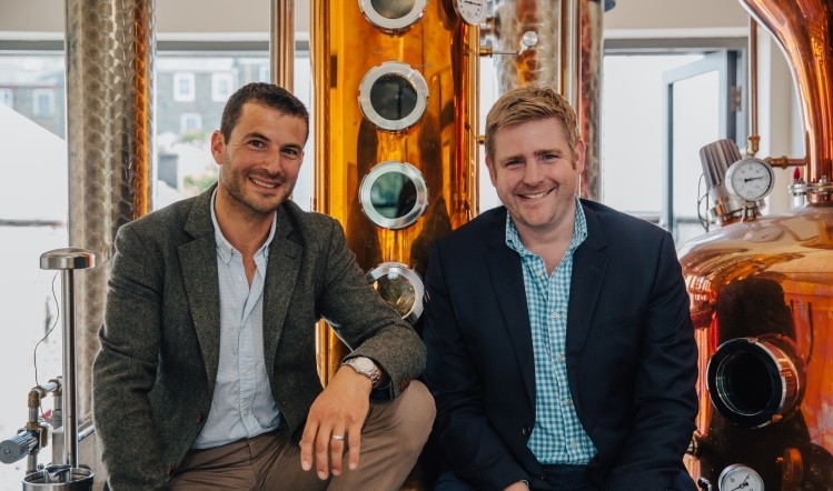 Salcombe Gin smashed its crowdfunding target in 24 hours. (L-R) Co-founders Howard Davies and Angus Lugsdin