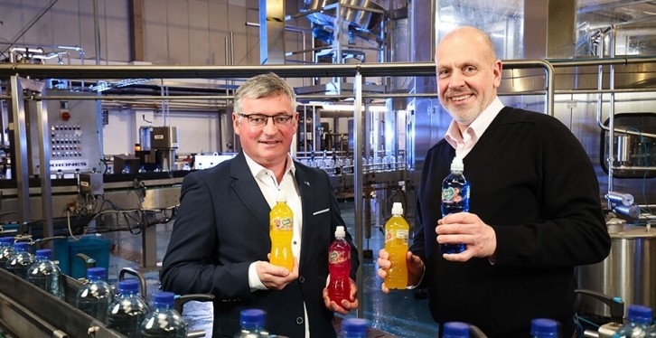 Pictured L-R: Liam Duffy, chief executive and Owner, Classic Mineral Water and John Hood, director of Food & Drink at Invest NI