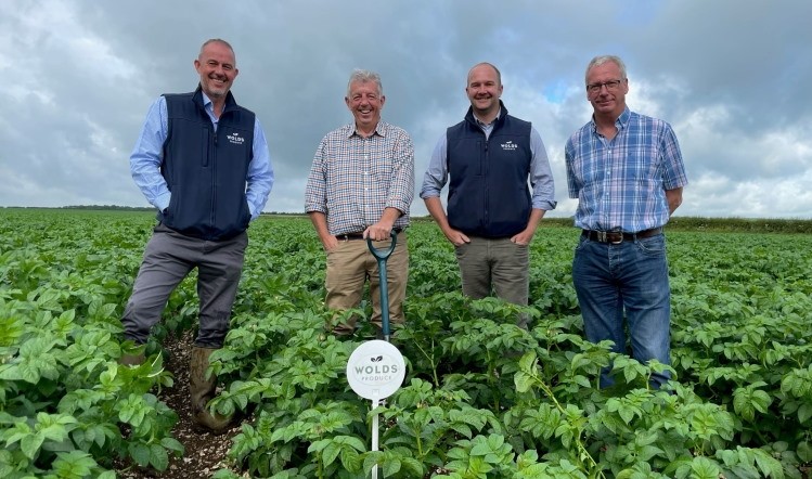 (L to R): Graham Bennett, seed director of Wolds Produce; and seed managers Stuart Fox, Andrew Johnston and Bill Quarrie