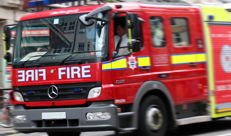 Firefighters attended a meat processing site that had been rocked by explosions 