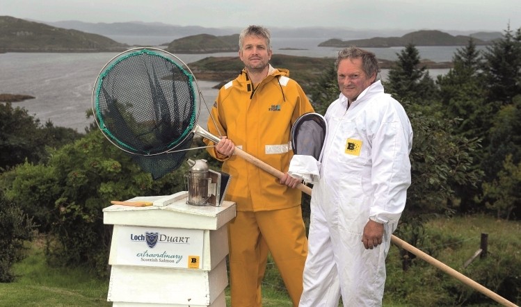 Loch Duart has installed bee hives around its fish farm in Sutherland