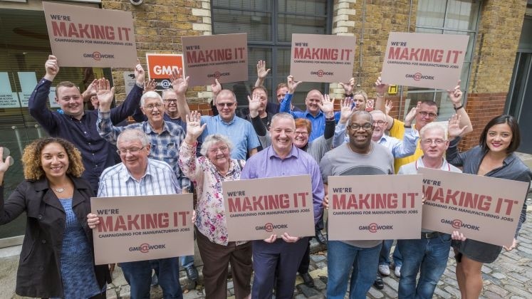 The GMB is launching the new campaign backing manufacturing 