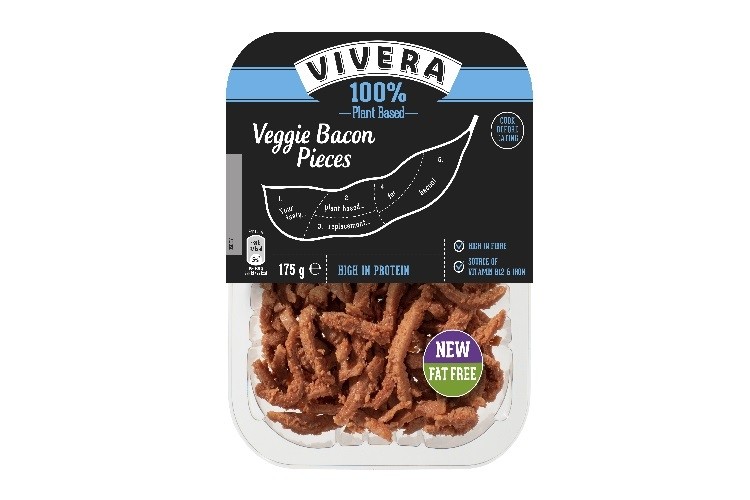 Vivera is to launch vegan 'bacon' pieces into Sainsbury's stores