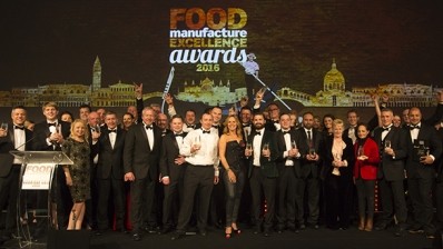 All the winners at the Food Manufacture Excellence Awards took to the stage
