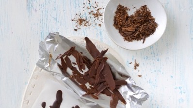 Chocolate pieces were available at organic trade show BioFach in Germany