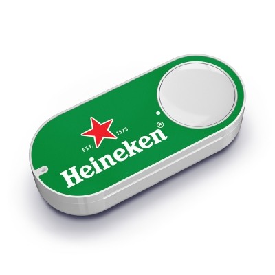 The Heineken Dash Button allows users to instantly order beer at the touch of a button