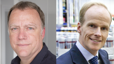 Andy Higginson (L) and Charles Wilson (R) have been appointed GroceryAid president and vice-president respectively 